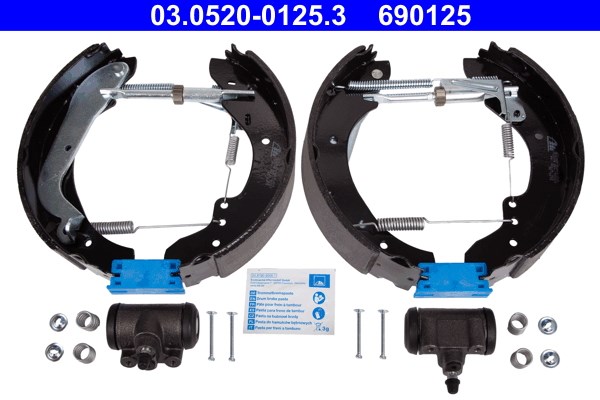 Bromsbackar, sats, Bakaxel Ate Original ate topkit 03.0520-0125.3 ATE