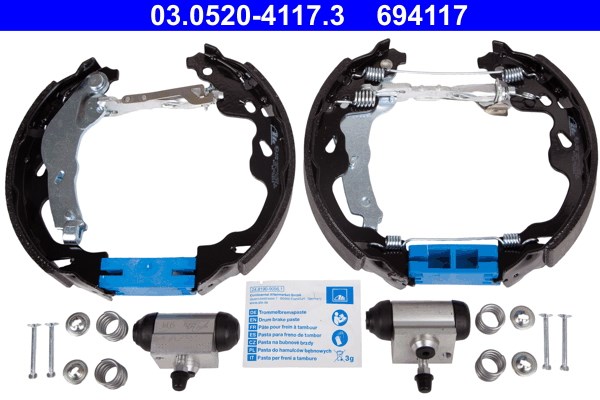Bromsbackar, sats, Bakaxel Ate Original ate topkit 03.0520-4117.3 ATE