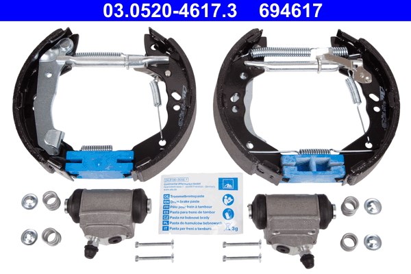 Bromsbackar, sats, Bak Ate Original ate topkit 03.0520-4617.3 ATE