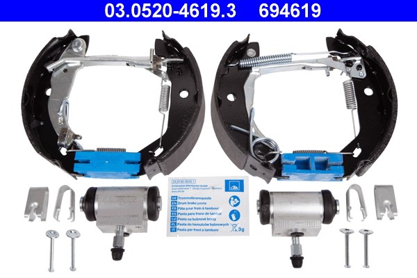 Bromsbackar, sats, Bakaxel Ate Original ate topkit 03.0520-4619.3 ATE