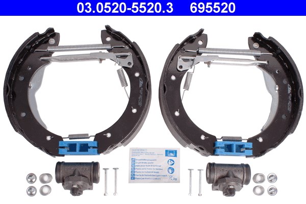 Bromsbackar, sats, Bakaxel Ate Original ate topkit 03.0520-5520.3 ATE