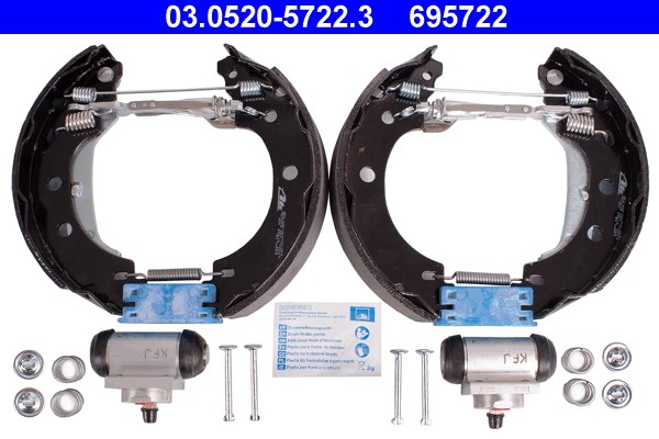 Bromsbackar, sats, Bakaxel Ate Original ate topkit 03.0520-5722.3 ATE