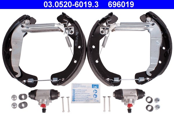 Bromsbackar, sats, Bakaxel Ate Original ate topkit 03.0520-6019.3 ATE