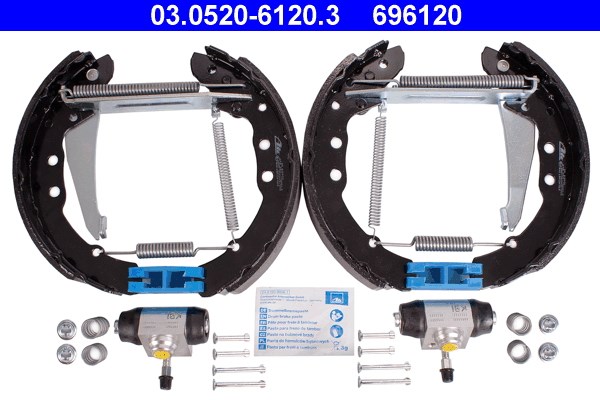 Bromsbackar, sats, Bakaxel Ate Original ate topkit 03.0520-6120.3 ATE
