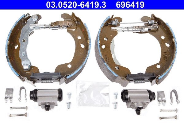 Bromsbackar, sats, Bakaxel Ate Original ate topkit 03.0520-6419.3 ATE