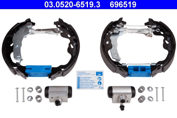 Bromsbackar, sats, Bakaxel Ate Original ate topkit 03.0520-6519.3 ATE