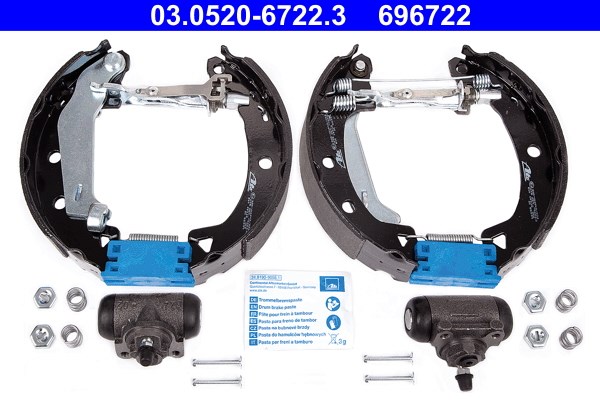 Bromsbackar, sats, Bakaxel Ate Original ate topkit 03.0520-6722.3 ATE