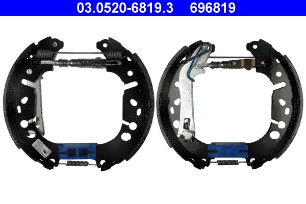 Bromsbackar, sats, Bakaxel Ate Original ate topkit 03.0520-6819.3 ATE
