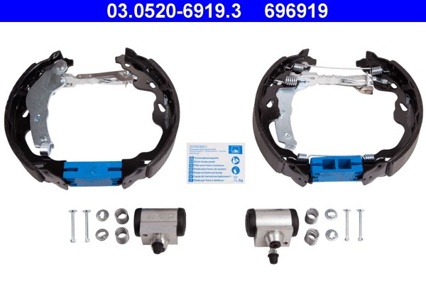 Bromsbackar, sats, Bakaxel Ate Original ate topkit 03.0520-6919.3 ATE