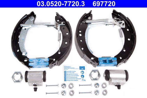 Bromsbackar, sats, Bakaxel Ate Original ate topkit 03.0520-7720.3 ATE