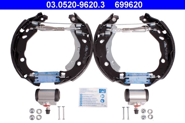Bromsbackar, sats, Bakaxel Ate Original ate topkit 03.0520-9620.3 ATE
