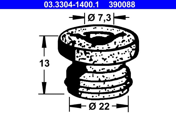 Lås, bromsvätskebehållare Ate 03.3304-1400.1 ATE Lås, bromsvätskebehållare Ate 03.3304-1400.1 ATE