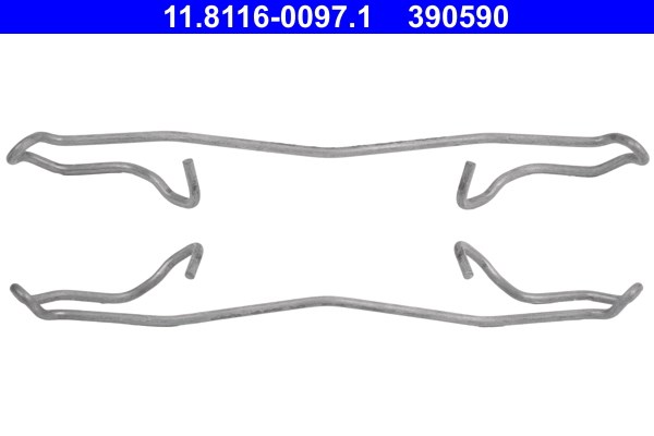 Fjäder, bromsadel, Framaxel, Bakaxel Ate 11.8116-0097.1 ATE Fjäder, bromsadel, Framaxel, Bakaxel Ate 11.8116-0097.1 ATE