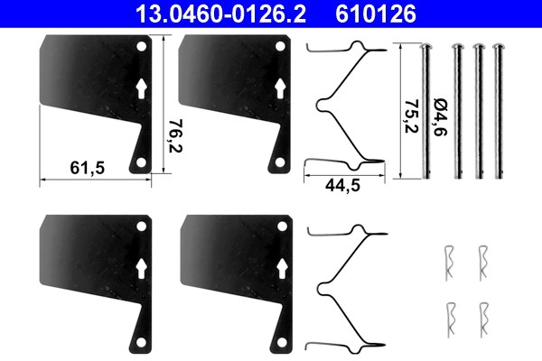 Monteringssats, Framaxel Ate 13.0460-0126.2 ATE