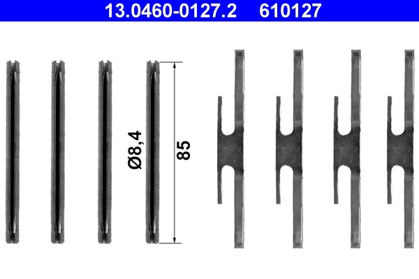 Monteringssats Solid, Framaxel Ate 13.0460-0127.2 ATE