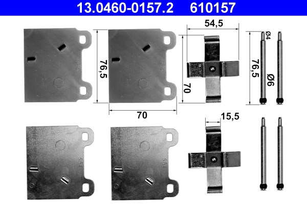 Monteringssats, Framaxel Ate 13.0460-0157.2 ATE
