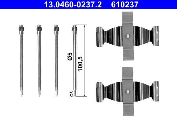 Monteringssats, Framaxel Ate 13.0460-0237.2 ATE