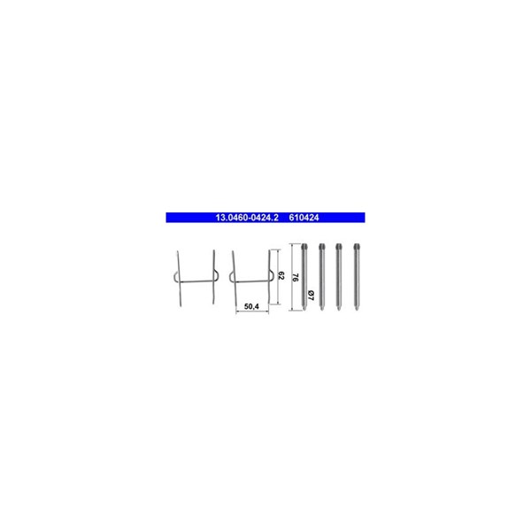Monteringssats, Framaxel Ate 13.0460-0424.2 ATE