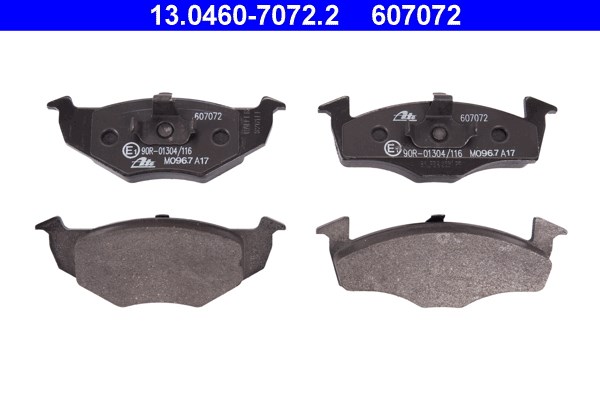 Bromsbeläggsats Solid, Framaxel Ate 13.0460-7072.2 ATE Bromsbeläggsats Solid, Framaxel Ate 13.0460-7072.2 ATE