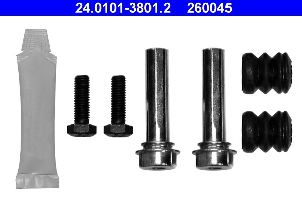 Tillbehörssats, bromssadel, Framaxel Ate 24.0101-3801.2 ATE Tillbehörssats, bromssadel, Framaxel Ate 24.0101-3801.2 ATE