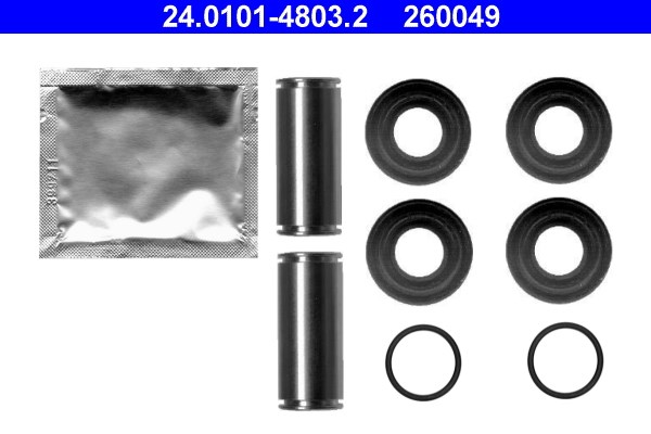 Tillbehörssats, bromssadel, Framaxel Ate 24.0101-4803.2 ATE Tillbehörssats, bromssadel, Framaxel Ate 24.0101-4803.2 ATE