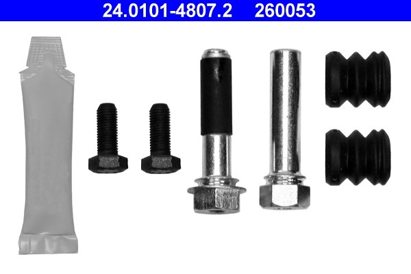 Tillbehörssats, bromssadel, Framaxel Ate 24.0101-4807.2 ATE Tillbehörssats, bromssadel, Framaxel Ate 24.0101-4807.2 ATE