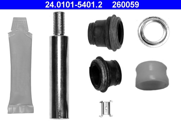 Tillbehörssats, bromssadel, Framaxel Ate 24.0101-5401.2 ATE Tillbehörssats, bromssadel, Framaxel Ate 24.0101-5401.2 ATE