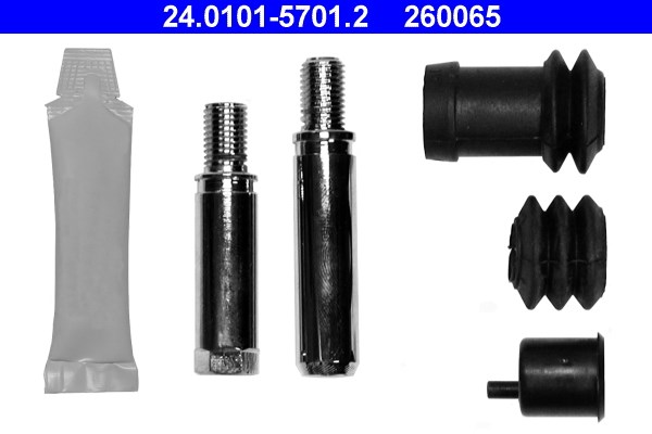 Tillbehörssats, bromssadel, Framaxel Ate 24.0101-5701.2 ATE Tillbehörssats, bromssadel, Framaxel Ate 24.0101-5701.2 ATE