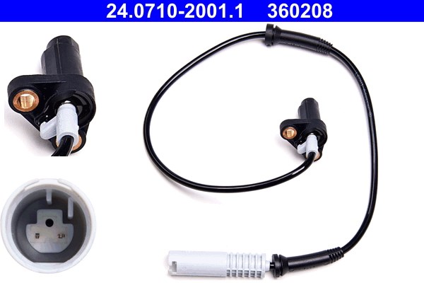 ABS-givare, Sensor, hjulvarvtal, Framaxel Ate 24.0710-2001.1 ATE
