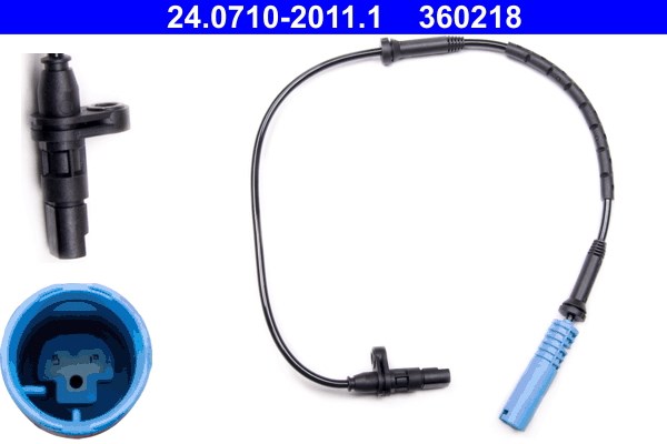 ABS-givare, Sensor, hjulvarvtal, Framaxel Ate 24.0710-2011.1 ATE