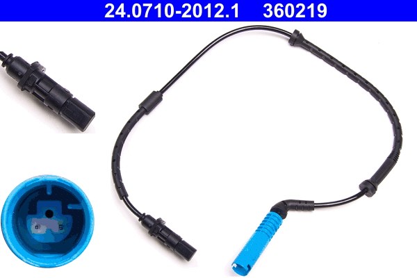 ABS-givare, Sensor, hjulvarvtal, Bakaxel Ate 24.0710-2012.1 ATE