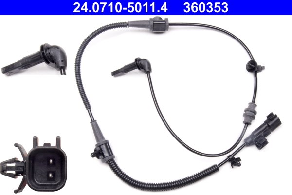 ABS-givare, Sensor, hjulvarvtal, Framaxel Ate 24.0710-5011.4 ATE