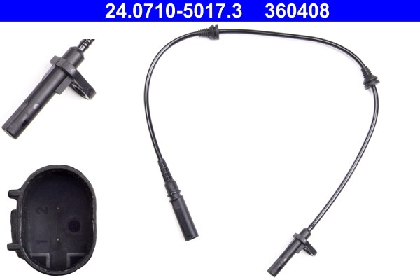 ABS-givare, Sensor, hjulvarvtal, Framaxel Ate 24.0710-5017.3 ATE