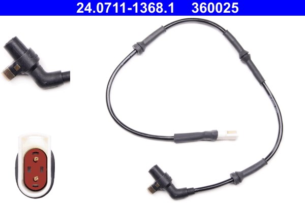 ABS-givare, Sensor, hjulvarvtal, Framaxel Ate 24.0711-1368.1 ATE