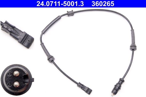 ABS-givare, Sensor, hjulvarvtal, Bak Ate 24.0711-5001.3 ATE ABS-givare, Sensor, hjulvarvtal, Bak Ate 24.0711-5001.3 ATE