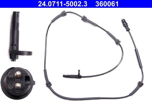 ABS-givare, Sensor, hjulvarvtal, Framaxel Ate 24.0711-5002.3 ATE