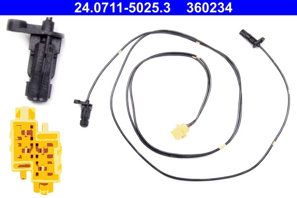 ABS-givare, Sensor, hjulvarvtal, Bakaxel Ate 24.0711-5025.3 ATE