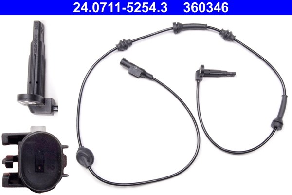 ABS-givare, Sensor, hjulvarvtal, Framaxel Ate 24.0711-5254.3 ATE