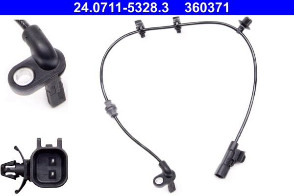 ABS-givare, Sensor, hjulvarvtal, Bakaxel Ate 24.0711-5328.3 ATE ABS-givare, Sensor, hjulvarvtal, Bakaxel Ate 24.0711-5328.3 ATE