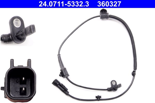 ABS-givare, Sensor, hjulvarvtal, Bakaxel Ate 24.0711-5332.3 ATE ABS-givare, Sensor, hjulvarvtal, Bakaxel Ate 24.0711-5332.3 ATE
