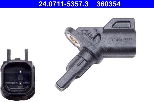 ABS-givare, Sensor, hjulvarvtal, Framaxel Ate 24.0711-5357.3 ATE