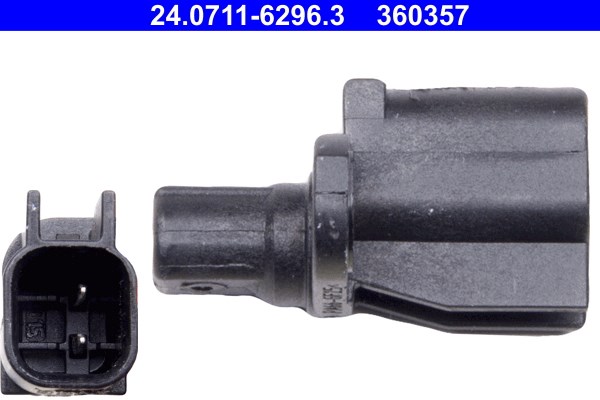 ABS-givare, Sensor, hjulvarvtal, Bakaxel Ate 24.0711-6296.3 ATE