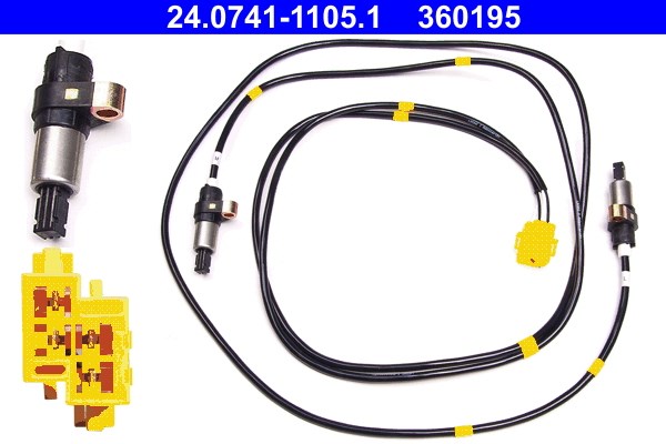 ABS-givare, Sensor, hjulvarvtal, Bakaxel ATE ABS-givare, Sensor, hjulvarvtal, Bakaxel ATE