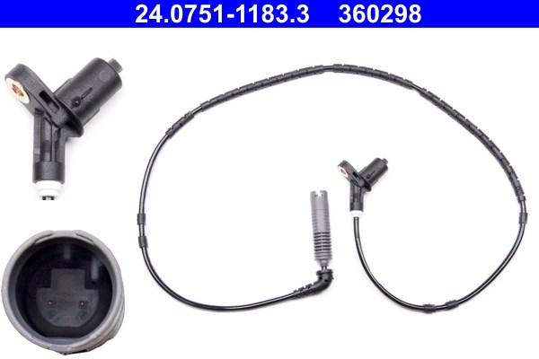 ABS-givare, Sensor, hjulvarvtal, Bakaxel Ate 24.0751-1183.3 ATE