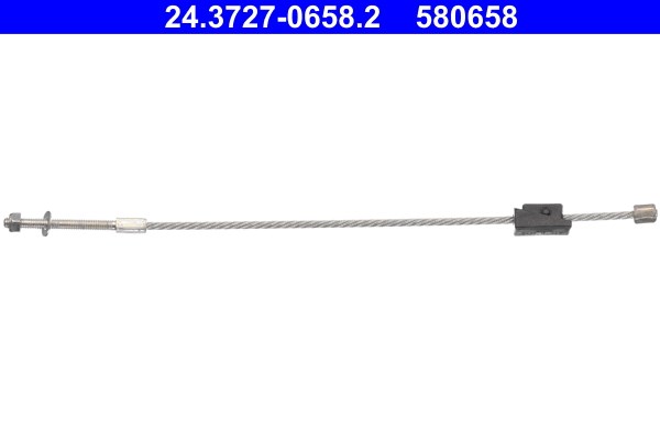 Vajer, parkeringsbroms, Fram Ate 24.3727-0658.2 ATE