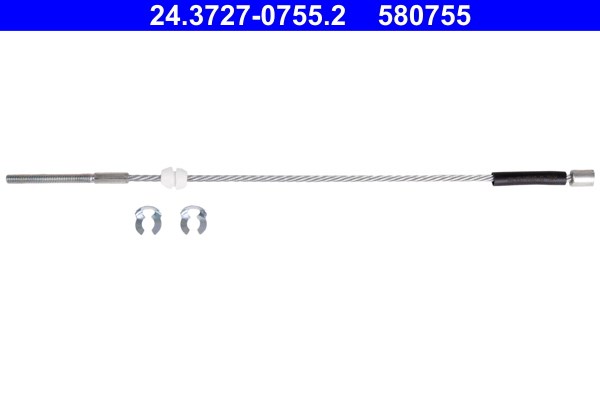 Vajer, parkeringsbroms, Fram Ate 24.3727-0755.2 ATE