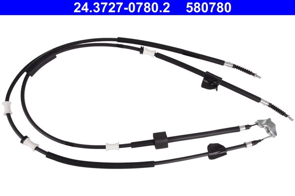 Vajer, parkeringsbroms, Bak Ate 24.3727-0780.2 ATE