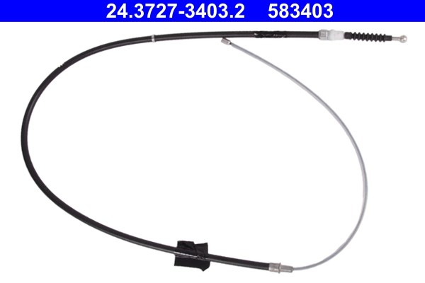 Vajer, parkeringsbroms, Bak Ate 24.3727-3403.2 ATE