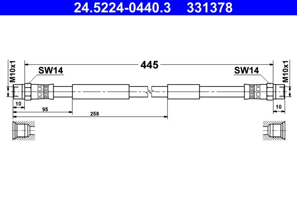 Bromsslang, Framaxel Ate 24.5224-0440.3 ATE