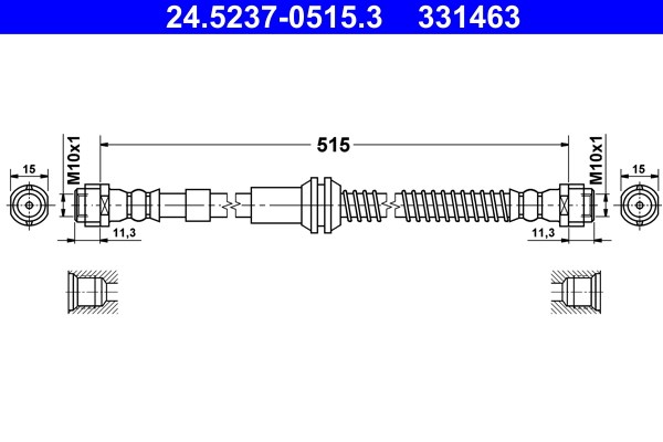 Bromsslang, Framaxel Ate 24.5237-0515.3 ATE